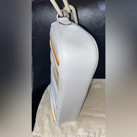 🔥rare🔥🎁Tory Burch Kira small bombe stripe flap shoulder bag - Picture 11 of 16